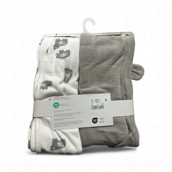 Carter’s Just One You Hooded Towel & Bath Towel Set – Bear Print – One Size - Picture 4 of 4